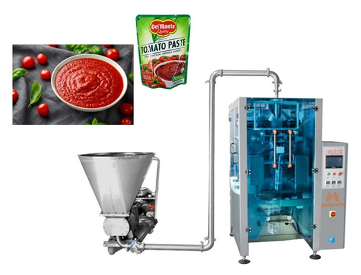 Großer Ketschup-vollautomatischer flüssiger Füllmaschine 5kg vertikaler Bagger Machine