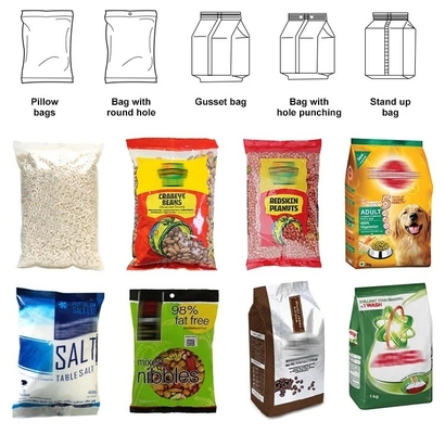Vertikale Körnchen-Verpackungsmaschine Vffs automatische, die das Bauschen groß wiegt