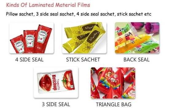 Große automatische Verpacken- der Lebensmittelmaschine kleben vertikale flüssige Füllmaschine