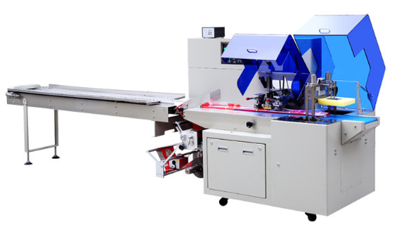 Horizontale austauschende automatische Taschen-Verpackungsmaschine mit Keil-Gerät