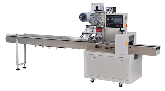 Automatischer rotierender horizontaler Fluss-Verpackungsmaschine-Film, der abwärts zieht