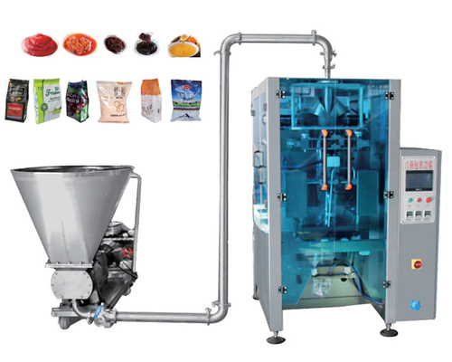 Große automatische Verpacken- der Lebensmittelmaschine kleben vertikale flüssige Füllmaschine
