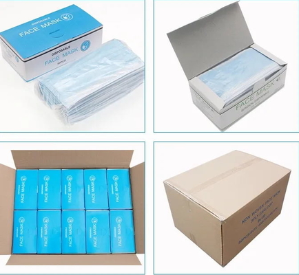 Automatische Gesichtsmaske-Verpackungsmaschine-horizontale Taschen-Verpackungsmaschine mit Servomotoren