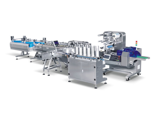 Horizontales Schalen-Verpacken- der LebensmittelFließband Kuchen-Brot, das Tray Loading Packing einzieht