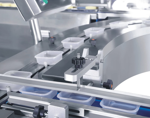 Horizontales Schalen-Verpacken- der LebensmittelFließband Kuchen-Brot, das Tray Loading Packing einzieht