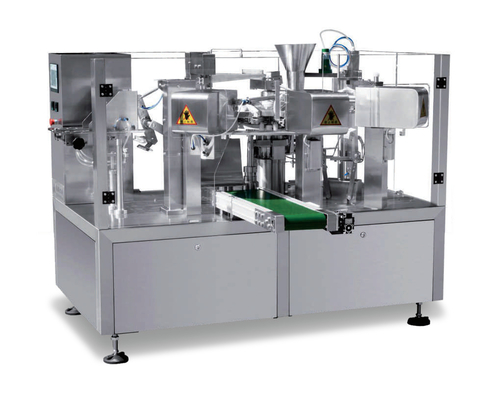 Dreh-Pulver-Verpackungsmaschine Premade vertikales Doypack-Milchpulver mit Reißverschluss
