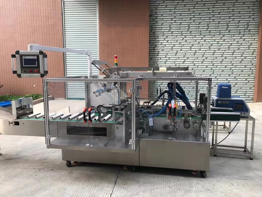 Kasten-Dichtungs-Maschinen-haften automatische Aluminiumfolie-Rollenplastikkasten-Verpackungsmaschine an