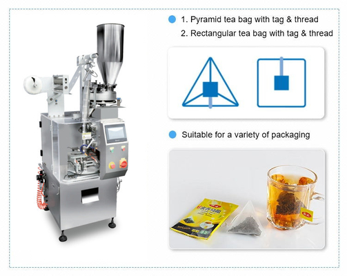 Kaffee-vertikales automatisches Körnchen-Verpackungsmaschine-Kräuter- Teeblatt kleines Nylon-Pyramide
