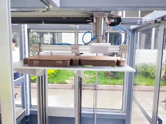 Pharmazeutische Produkte runzelten automatische Kasten-Verpackungsmaschine 3 Schicht PLC