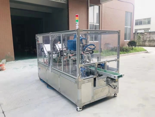 automatische Verpackungsmaschine-gewölbte Kasten-Falte des Karton-400g/M2 und kleben Maschine