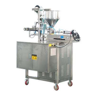 Automatische volumetrische vertikale flüssige Füllmaschine-Fluss-Kissen-Soße PLC klein