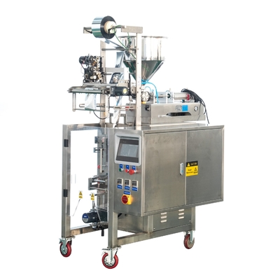 Automatische volumetrische vertikale flüssige Füllmaschine-Fluss-Kissen-Soße PLC klein